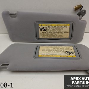 OEM 2004-2006 Lexus ES330 3.3L Driver Passenger Side Sun Visor Set Pair Gray