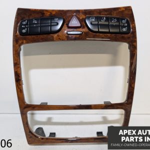 OEM 2003-2005 Mercedes CLK500 5.0L Center Console Wood Trim Bezel