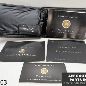 OEM 1992-2002 Cadillac Eldorado 4.6L  Owner's Manual