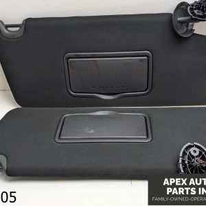 OEM 2016-2017 Ford Explorer Black Cloth Driver Passenger Garage Opener Sunvisor