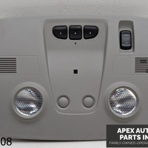 OEM 2011 GMC Acadia 3.6L Roof Overhead Console Dome Map Light Sunroof Switch Tan