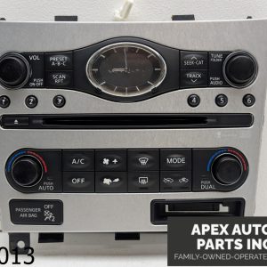 OEM 2009 Infiniti G37 G37x 3.7L SEDAN /C HEATER CLIMATE CONTROL AUDIO CONTROL