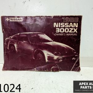 OEM 1988 Nissan 300ZX 3.0L  owners manual