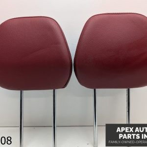 OEM 2012 Hyundai Veloster 1.6L Front Seat Leather Headrest Red