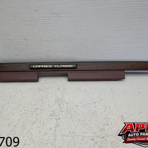 OEM 1991 Chevrolet Caprice 5.0L Dash emblem and trim red