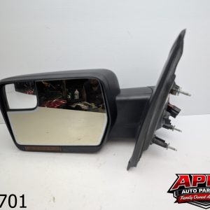 OEM 2012 Ford F-150 BLIND SPOT CHROME DRIVER SIDE MIRROR LEFT HAND LH POWER FOLD