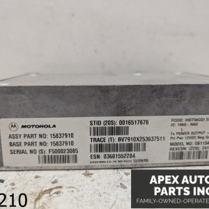 OEM 2006 Cadillac CTS 3.6L OnStar Communication Computer Control Module