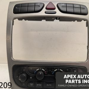 OEM 2003 Mercedes C230 1.8L Center Console Radio Hazard Light Trim Panel Bezel