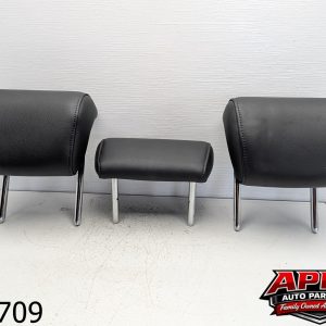 OEM 2009 Audi A4 2.0L  REAR SEAT HEADREST SET LEATHER BLACK