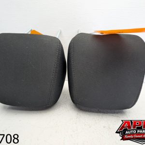 OEM 2016 Jeep Wrangler JK 3.6L 2 Door Seat Headrests Black Cloth