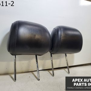 OEM 2012 Ford Explorer 3.5L Front Driver Passenger Headrest Set Black Leather