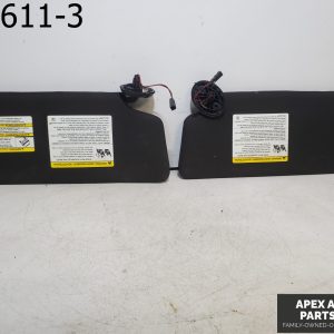 OEM 2012 Ford Explorer 3.5L Sun Visor Left Right HOMELINK BLACK Mirror Set