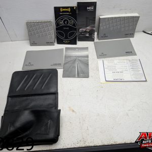 OEM 2009 Acura MDX 3.7L Owners Manual Case Only Leather Black