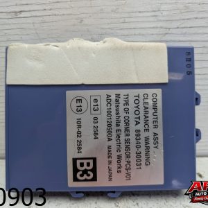 OEM 2008 Lexus GS350 3.5L CLEARANCE WARNING PARKING ASSIST CONTROL MODULE