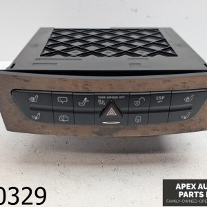 OEM 2006 Mercedes E500 5.0L Hazard Switch Control Panel CD Changer