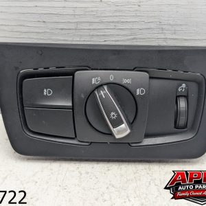 OEM 2012 BMW 328i 2.0L Headlight Fog Light Switch Control Module w/ Trim
