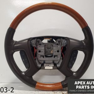 OEM 2007-2012 Buick Enclave 3.6L LEATHER WOODGRAIN STEERING WHEEL