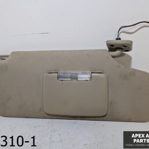OEM 2010-2012 Ford Taurus 3.5L Passenger Sun Visor Sunvisor Beige Illuminated