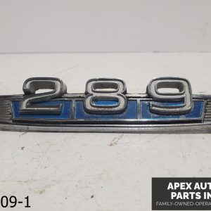 OEM 1967 Ford Fairlane 3.3L QUARTER PANEL EMBLEM