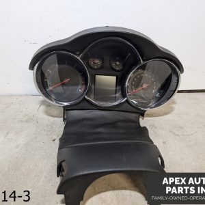 OEM 2011-2015 Chevrolet Cruze 1.4L Speedometer MPH Black Cluster W Cover Trim