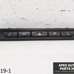 OEM 2000-2008 Jaguar S-Type front heated seats hazard traction lock switch panel