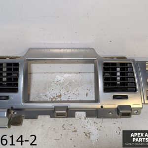 OEM 2009-2012 Lincoln MKS 3.7L CENTER DASH RADIO DISPLAY BEZEL TRIM SILVER