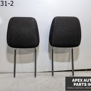 OEM 2012 Ford Focus 2L Ford Front Lh & Rh Headrests Set Of 2 Black Cloth