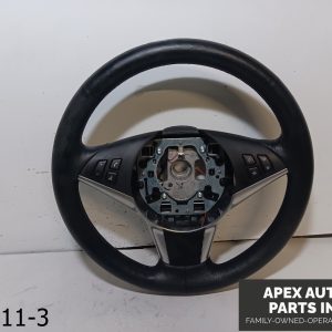 OEM 2008-2010 BMW 535XI 3.0L Steering Wheel Black Leather
