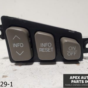OEM 2001-2004 Cadillac Seville 4.6L INFO RESET ON-OFF SWITCH BUTTONS