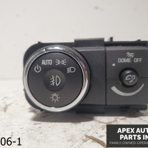 OEM 2007-2012 GMC Acadia 3.6L AUTO HEADLIGHT DIMMER FOG LIGHT SWITCH 20919452