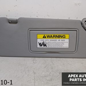 OEM 2007-2009 Honda CRV 2.4L RH Passenger Right Sun Visor Gray