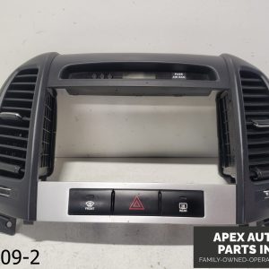 OEM 2007-2009 Hyundai Santa Fe Center Radio Bezel Dash Trim Panel Clock Air Vent