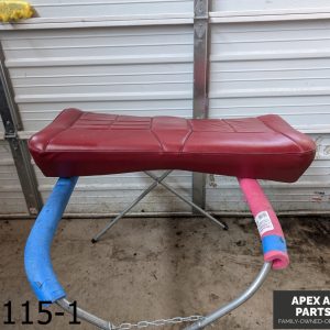 OEM 1987-1993 Ford Mustang 2.3L Red Leather  Rear Seat Cushion