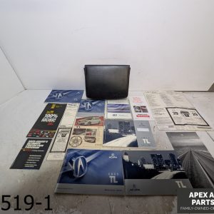 OEM 2004-2006 Acura TL 3.2L Owners Manual Information Book Black Leather Case