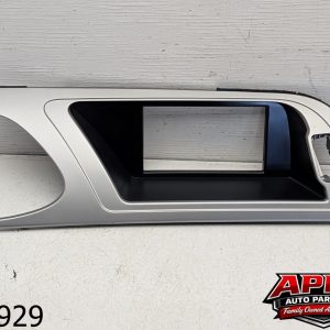 OEM 2010 Audi A4 2.0L DASH RADIO SCREEN SURROUND TRIM BEZEL SILVER