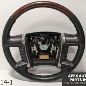 OEM 2010-2013 Lincoln MKZ 3.5L Steering Wheel Leather Wood Grain Cruise