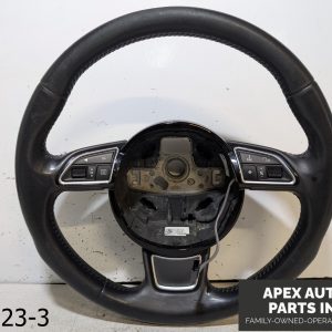 OEM 2015-2016 AUDI A3 1.8L Steering Wheel Black Leather Bluetooth