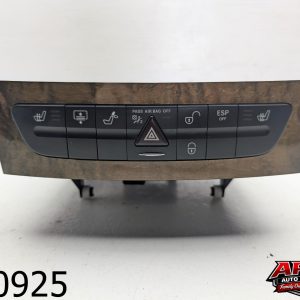 OEM 2006 Mercedes E-350 3.5L Hazard Switch Control Panel CD Changer