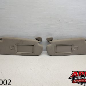 OEM 2013 Kia Optima 2.0L Sun Visors Shade Set Driver Passenger Side Tan