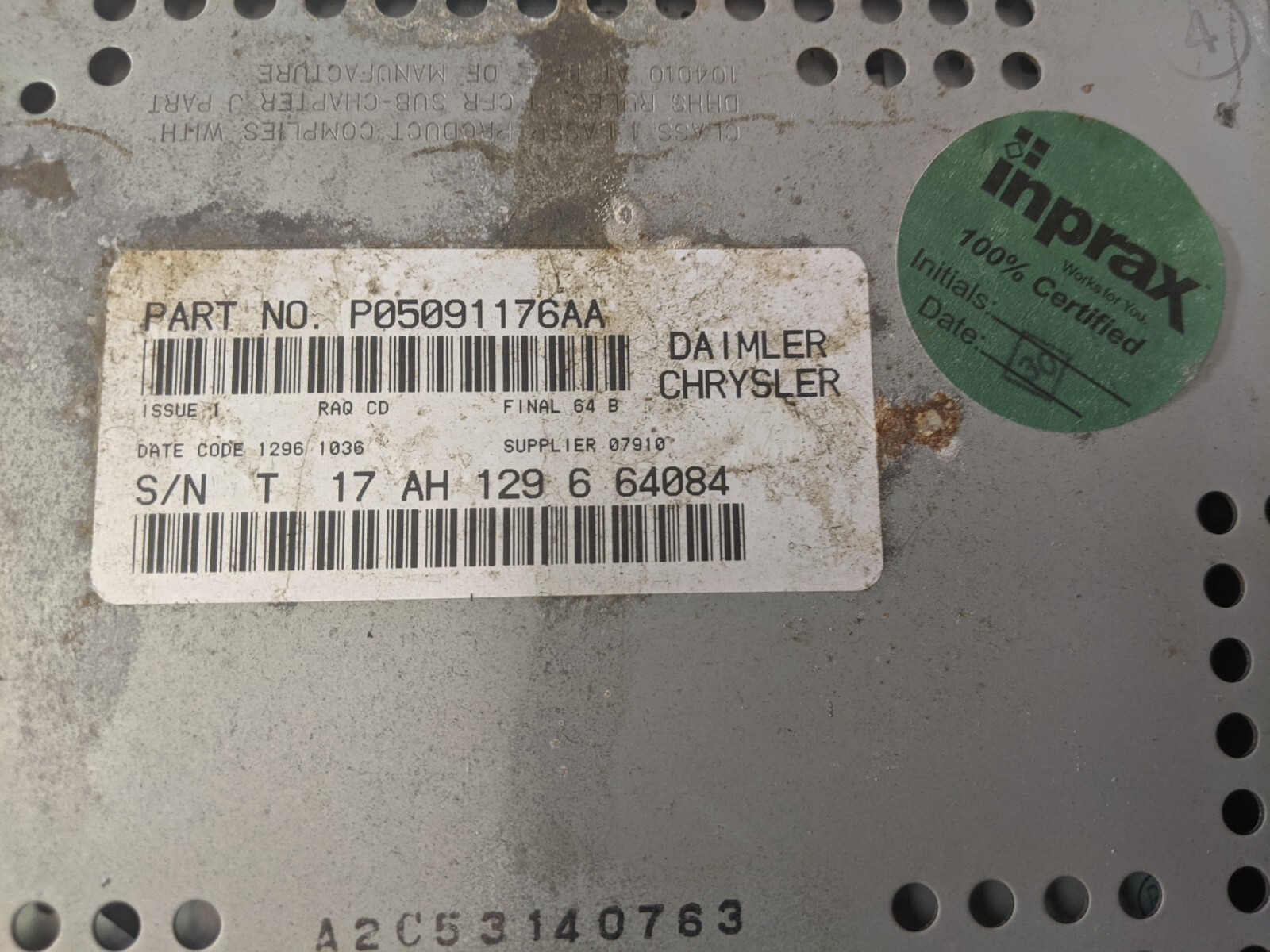 2006 2007 Jeep Grand Cherokee Navigation Receiver 6 Disc Player P05091176aa OEM - Image 9