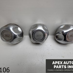 OEM 1995-2000 Ford Explorer center cap chrome Set 3 PC