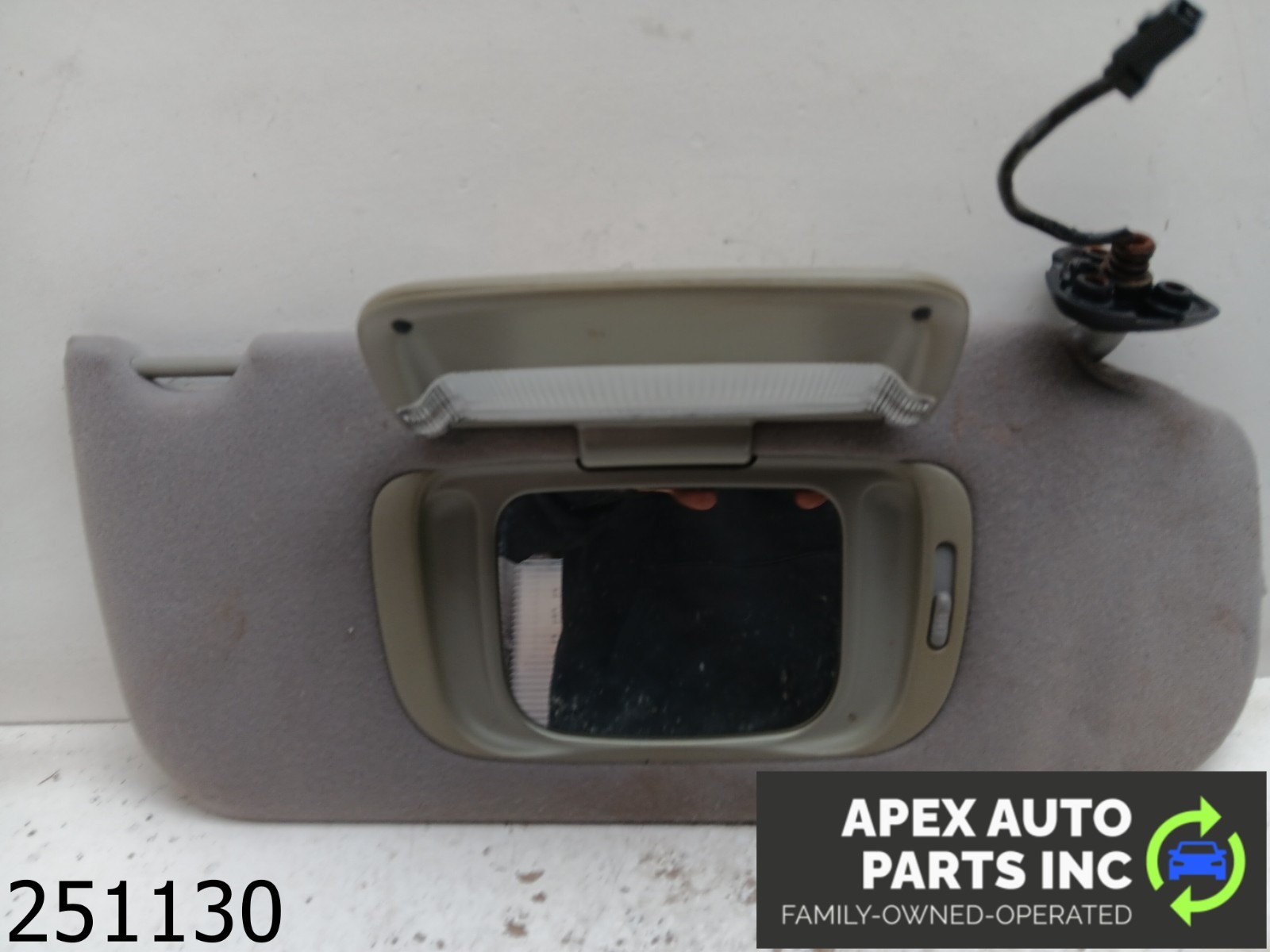 OEM 2000 Jaguar S-Type 3.0L Passenger Sun Visor Mirror Right Sunvisor Grey - Image 6