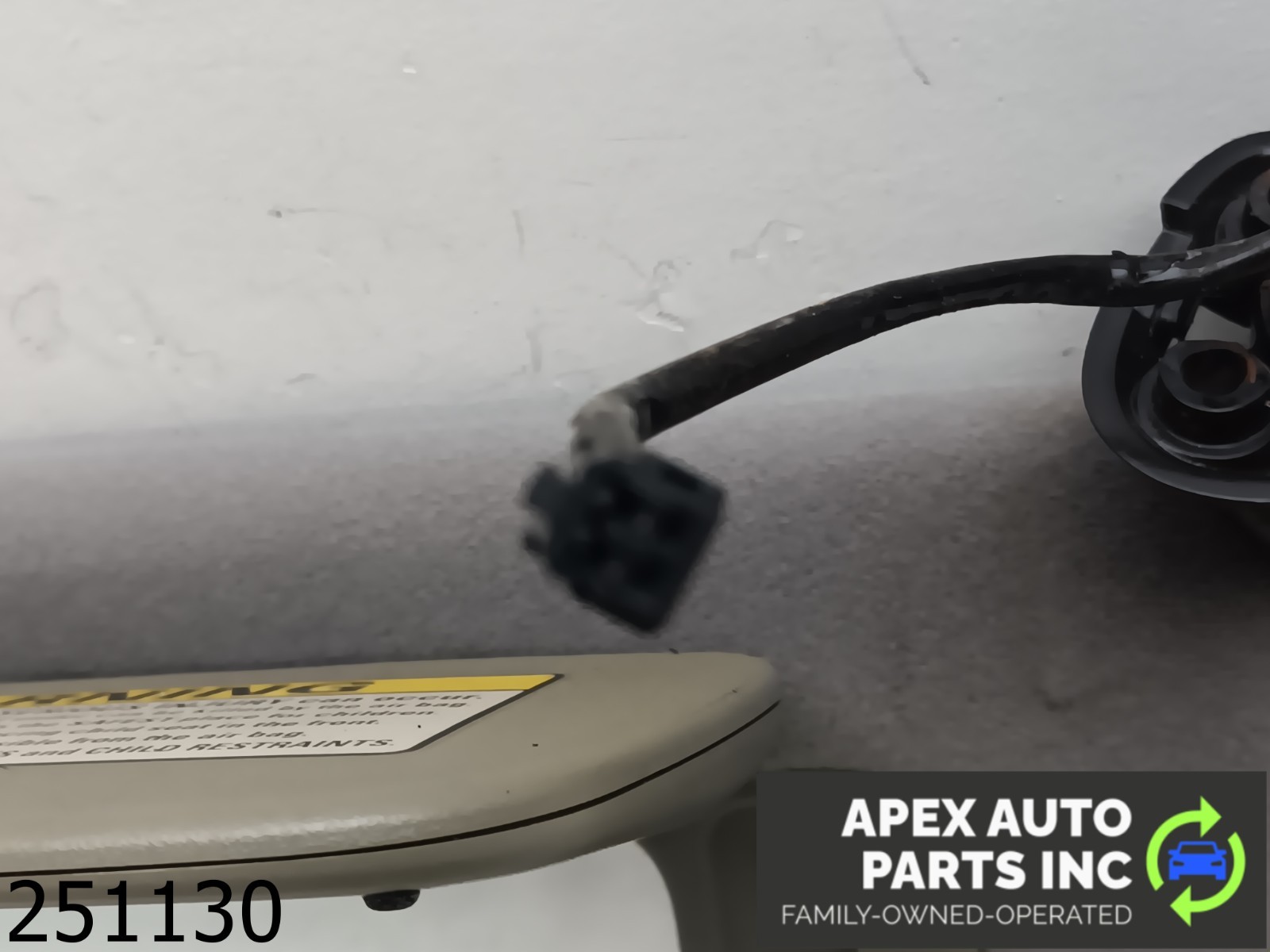 OEM 2000 Jaguar S-Type 3.0L Passenger Sun Visor Mirror Right Sunvisor Grey - Image 7