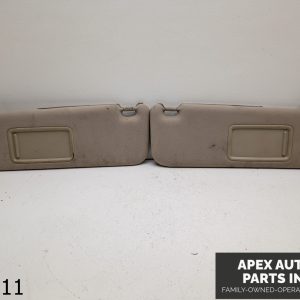 OEM 2004-2005 Toyota Prius 1.5L  Side Sun Visor Pair Light Gray Beige