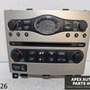 OEM 2007-2009 Infiniti G35 4.5L Climate Control & Sound Radio Control Panel
