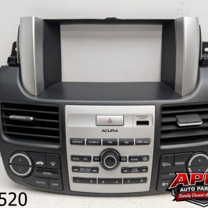 OEM 2008 Acura RDX Center Dash Radio Display Air Vent Trim Bezel Climate Panel