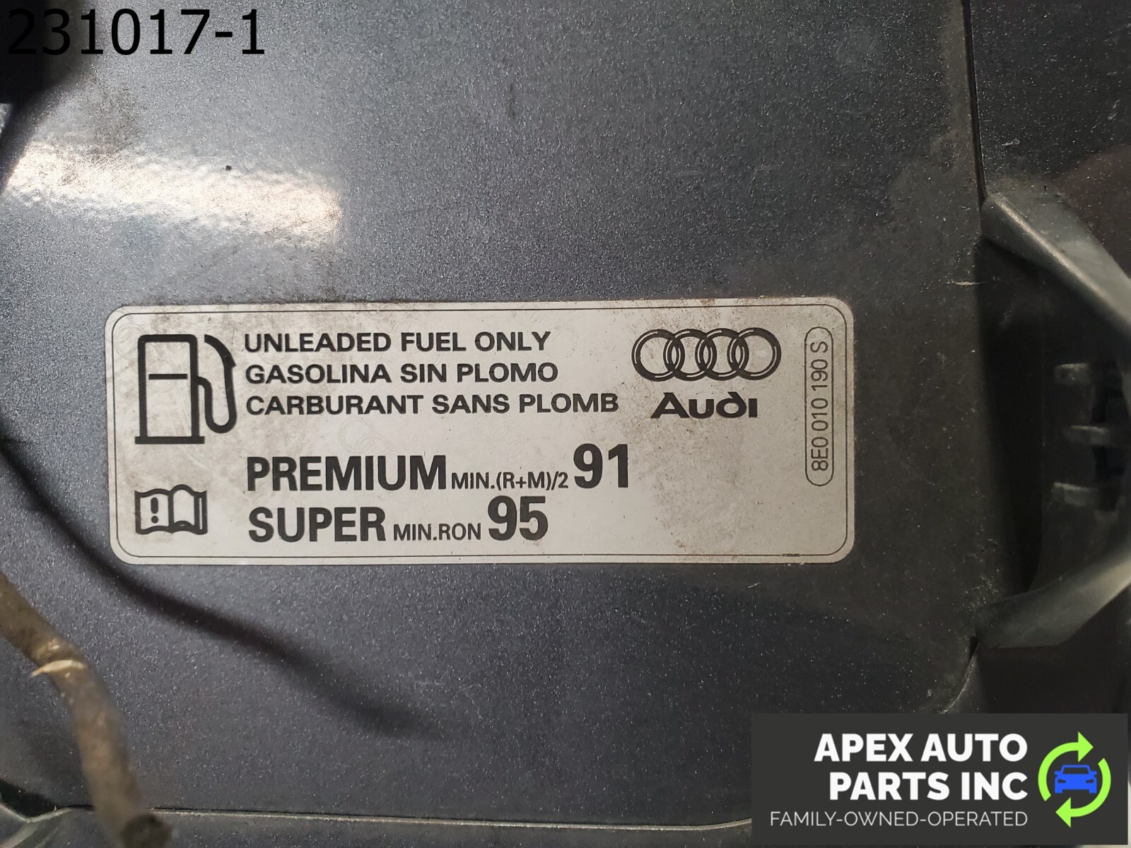 OEM 2008 Audi A4 FUEL GAS FILLER DOOR - Image 8