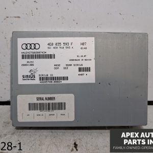 OEM 2008 Audi A6 3.1L Sirius Satellite Radio Receiver Control Module
