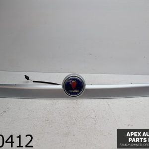 OEM 2008 Saab 9-3 2.0L TRUNK SILVER TRIM MOLDING GARNISH W/ EMBLEM SET