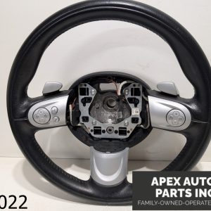 OEM 2010 Mini Cooper S R56 1.6L Steering Wheel Leather Black Three 3 Spoke